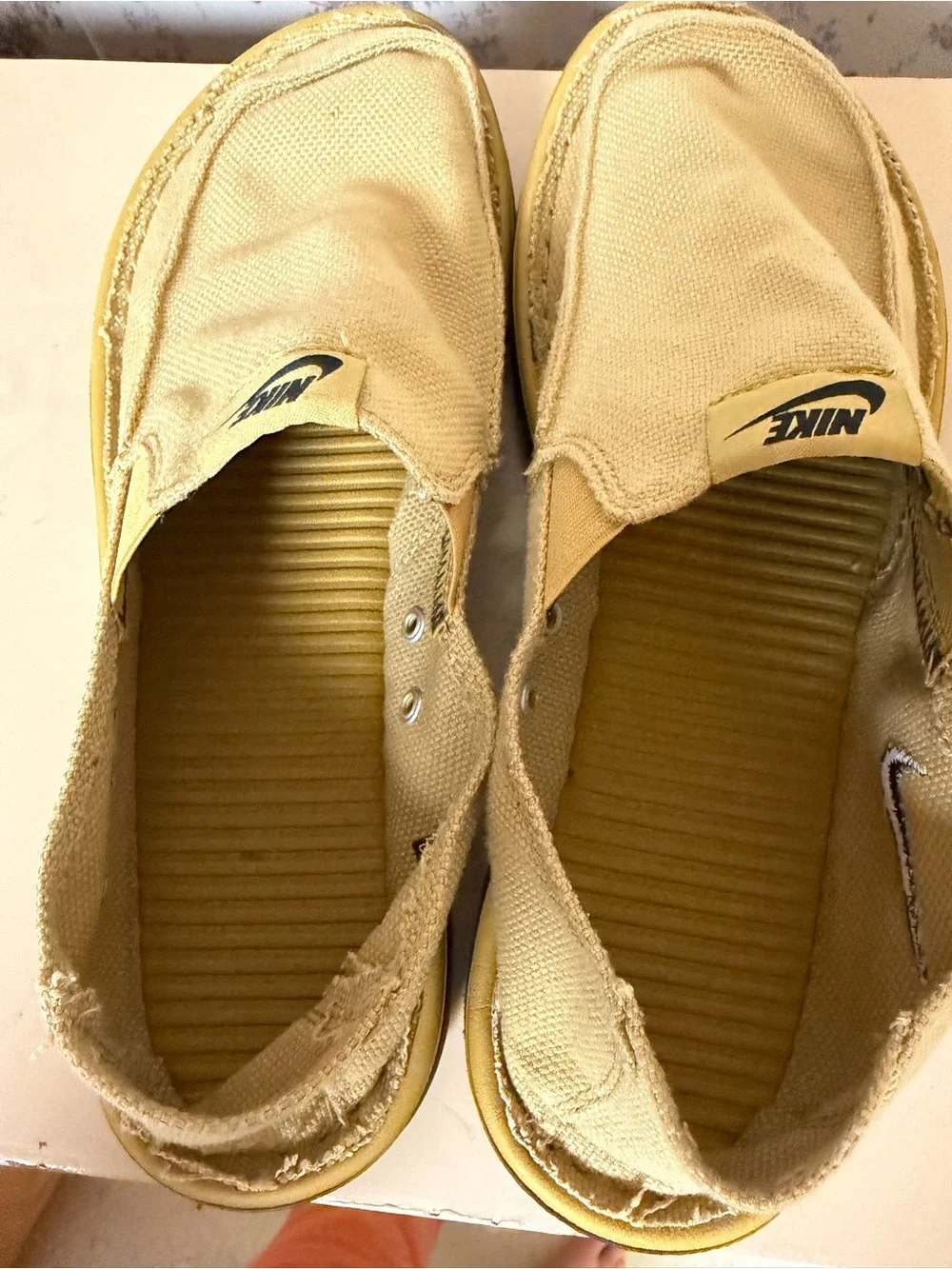Nike Golf Solarsoft Grillroom Slip-On Shoes Tan Black Casual